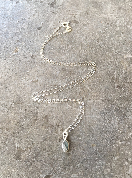 Lovely Labradorite Sterling Silver Necklace