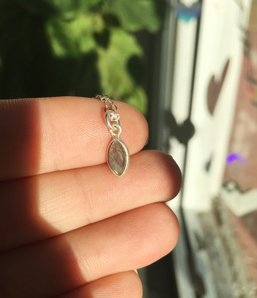 Lovely Labradorite Sterling Silver Necklace