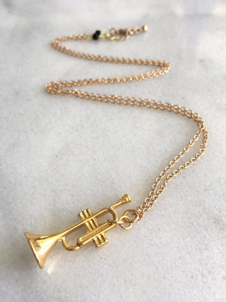 Brass Band Necklace in Trumpet