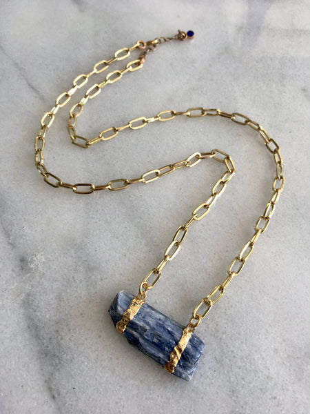 My Kind of Kyanite Necklace (in gold)