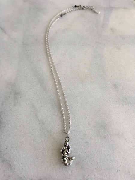 Simple Sirens Mermaid Necklace (in silver)