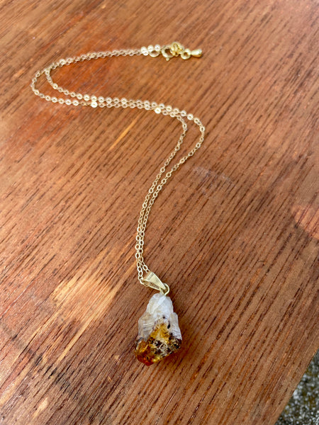 Success Stone Necklace (in 14k Gold)